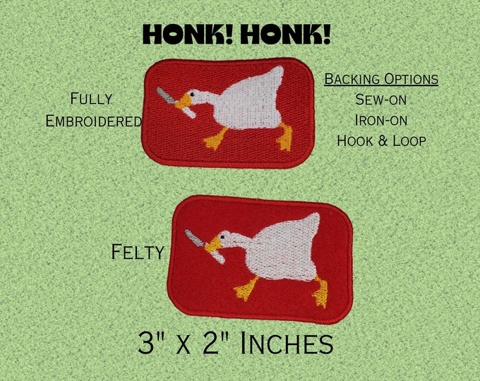 Horrible Goose Morale Patch, Video Game Badge, Perfect Gift for Nerdy Jacket or Bag
