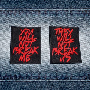 Parche "No me romperás"/"No nos romperán", parche inspirado en DCC, parche anarquista de mazmorra personalizable, parche inspirado en LitRPG