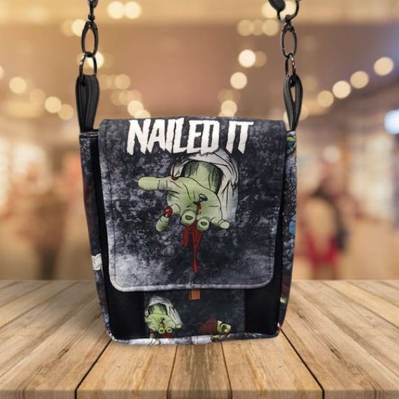 Zombie Jesus Crossbody Bag, Satanic Purse, Perfect for Satanist GF, Blasphemy Bag, Nailed it!, Alt Easter