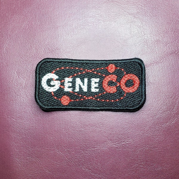 GeneCo Glow in the Dark 100% Embroidered Patch, Genetic Company Badge, Gothic Opera Label, Cult Hit Musical Halloween Patch