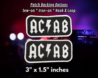 ACAB Classic Rock Metal Label Patch
