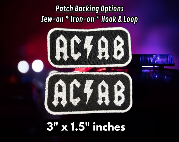ACAB Classic Rock Metal Label Patch