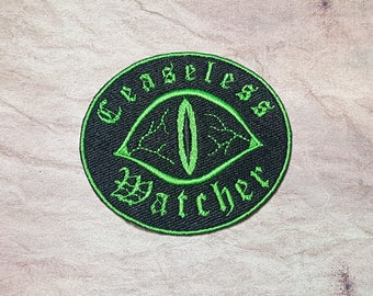 Ceaseless Watcher Patch Fully Embroidered, Horror Podcast Badge, MAG Cosplay, TMA Eldritch Patches