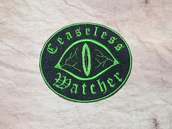 Ceaseless Watcher Patch Fully Embroidered, Horror Podcast Badge, MAG Cosplay, TMA Eldritch Patches