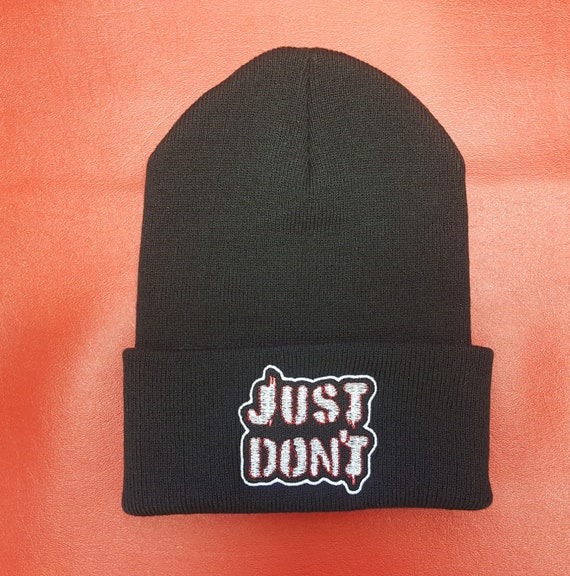 Just Don't Beanie, DnD Emblem, Punk Genasi Barbarian Skullcap, Great for Cosplay, CR-Inspired Hat, Perfect Gift for Nerd