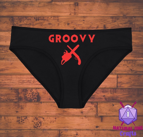 Groovy Cult Classic Horror Movie Underwear, Gothic Dainty & Dangerous Panties, Great Halloween Lingerie, Multiple Sizes Available Small-2XL