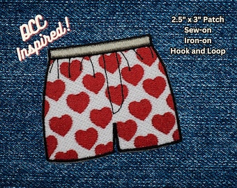 Heart Boxers Patch, DCC-Inspired Patch, Dungeon Crawling Explosive Anarchist Patch, LitRPG-Inspired Patch