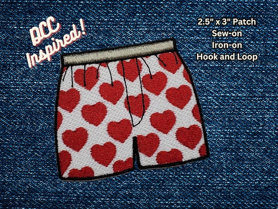 Heart Boxers Patch, DCC-Inspired Patch, Dungeon Crawling Explosive Anarchist Patch, LitRPG-Inspired Patch