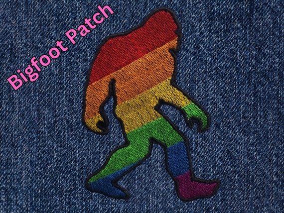 Rainbow Bigfoot Patch, Pride, LQBTQ patch