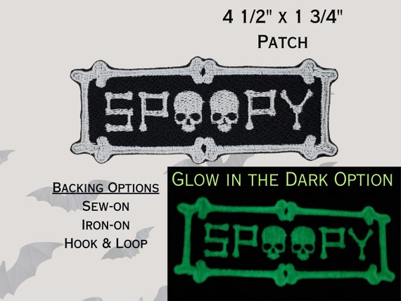Spoopy Skull Patch, Creepy Witch Emblem, Halloween Skeleton Badge, Cute Undead Icon, Perfect Gift for Goths and Spooky/Spoopy People
