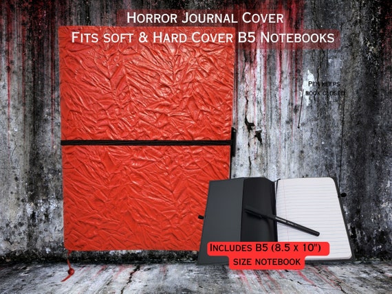 Crimson Carnage Journal, Composition Horror Notebook, Bloody Gore Comp Notepad Cover