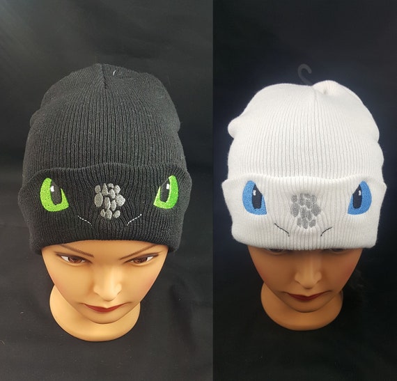 Chibi Dragon Face Beanie, Kawaii Fashion, Fantasy Cute Hat, DnD Knitted Cap, Warm and Comfortable Wizard Skull Cap, Perfect Gift for Nerd