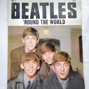 1964 Beatles Round the World No. 1 Magazine
