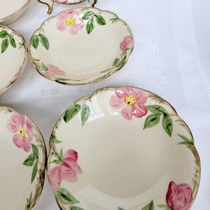 Vintage Franciscan Desert Rose Dessert or Sauce Bowls Set of 6 USA