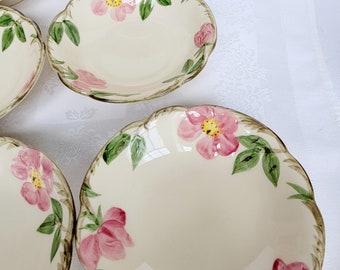 Vintage Franciscan Desert Rose Dessert or Sauce Bowls Set of 6 USA