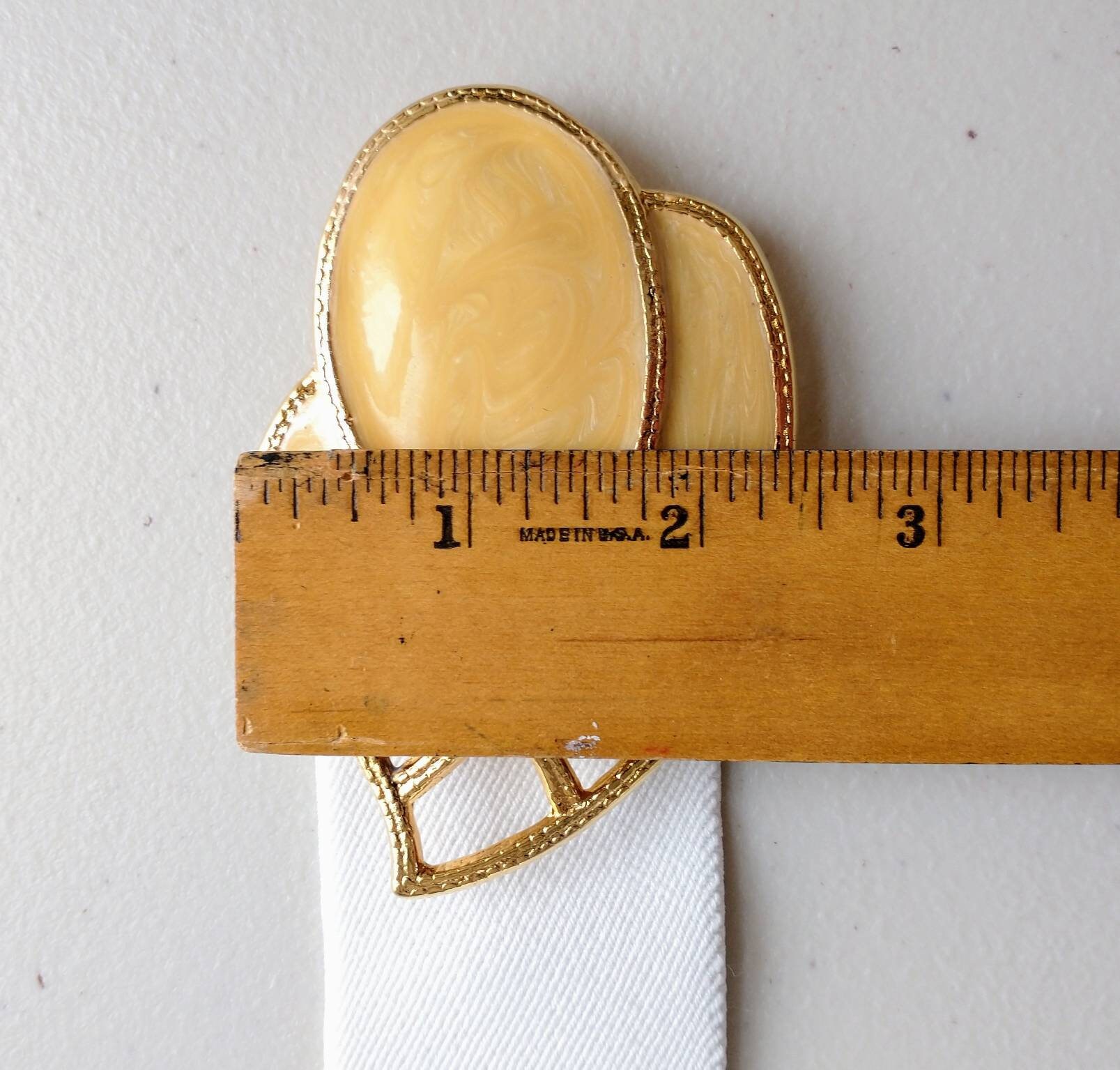 Vintage Day-Lor Enamelled Brass Buckle Stretch Belt Niknax · Vintage Day-Lor Womens Red Swirl Enamel Belt  main image 4