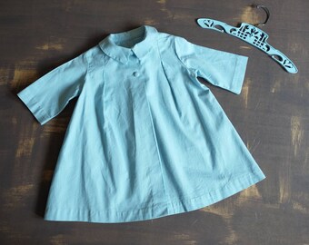 light blue swing coat