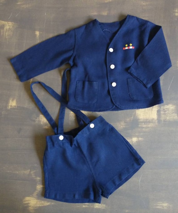 Vintage Boy's Toddler 2 Piece Short & Jacket Set 2