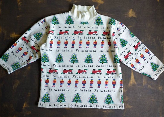Women's Vintage Holiday Mock Turtleneck 