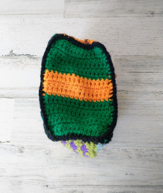 THE Coolest Patchwork Multi-Color Hand Knit Hat B… - image 6