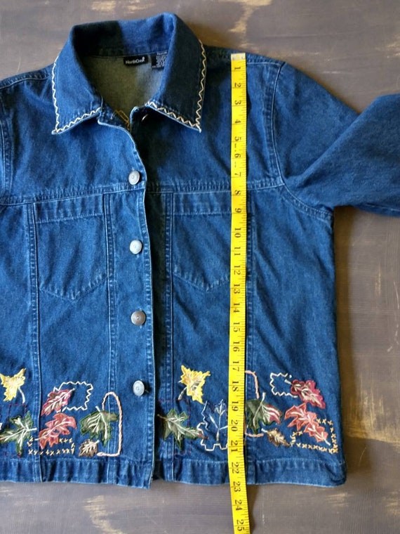 Women's Denim Jacket Jean Jacket Vintage Embellis… - image 10