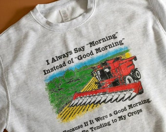 Farmer Sweatshirt Farm Love Agriculture Farming Graphic Sweatshirt Farm Machinery Unisex Size Large (N1)