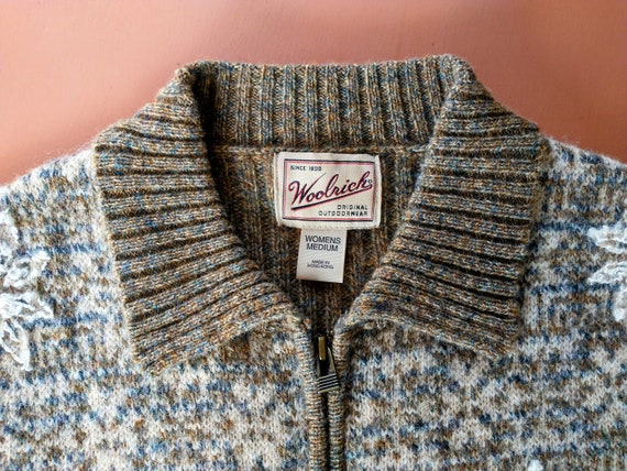 Vintage WOOLRICH Ribbed Knit Sweater Vest Snowfla… - image 4