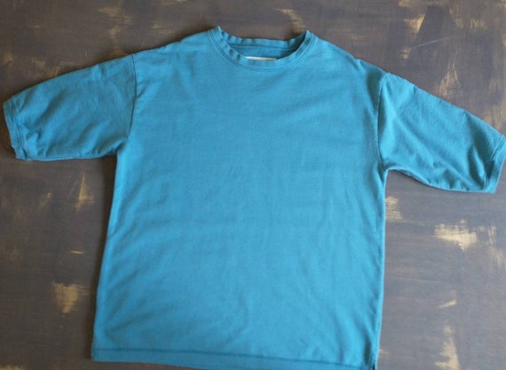 Vintage 50's / 60's Men's Short Sleeve Sweatshirt… - image 3