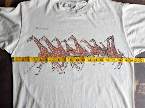 Vintage Lexington Single Stitch Tee Shirt Giraffe Graphics