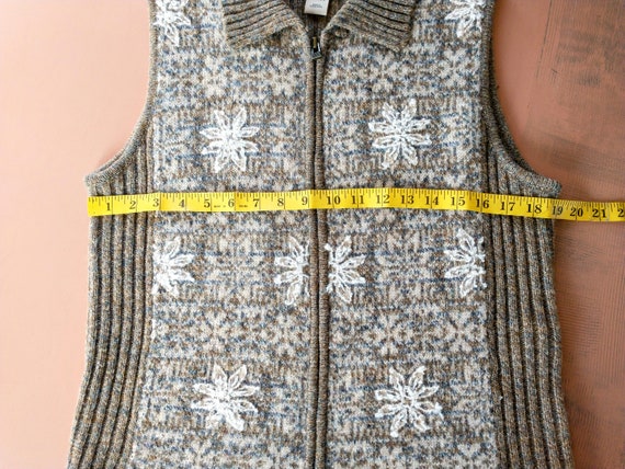 Vintage WOOLRICH Ribbed Knit Sweater Vest Snowfla… - image 8