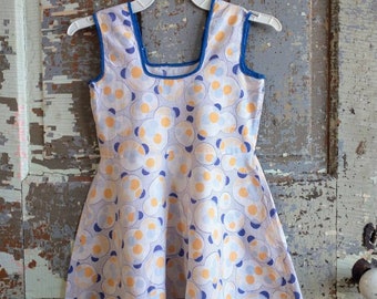 Little Girl Dress Homemade Vintage Cotton Summer Garden Worn And Distressed
