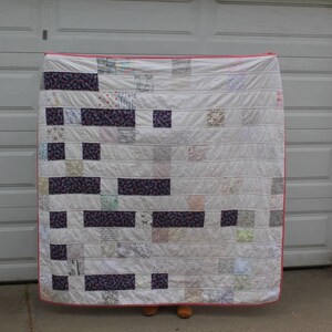 Morse Code Modern Quilt Pattern, Customizable Quilting Tutorial Custom ...