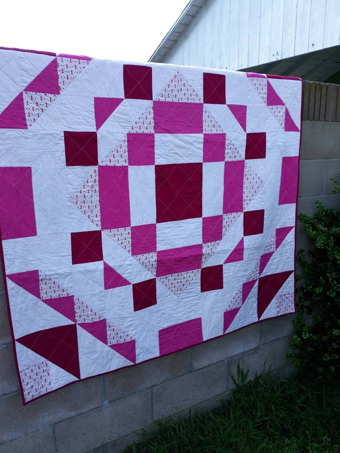 Modern Large Block Quilt Pattern, Mayday, Multiple Sizes, Beginner ...
