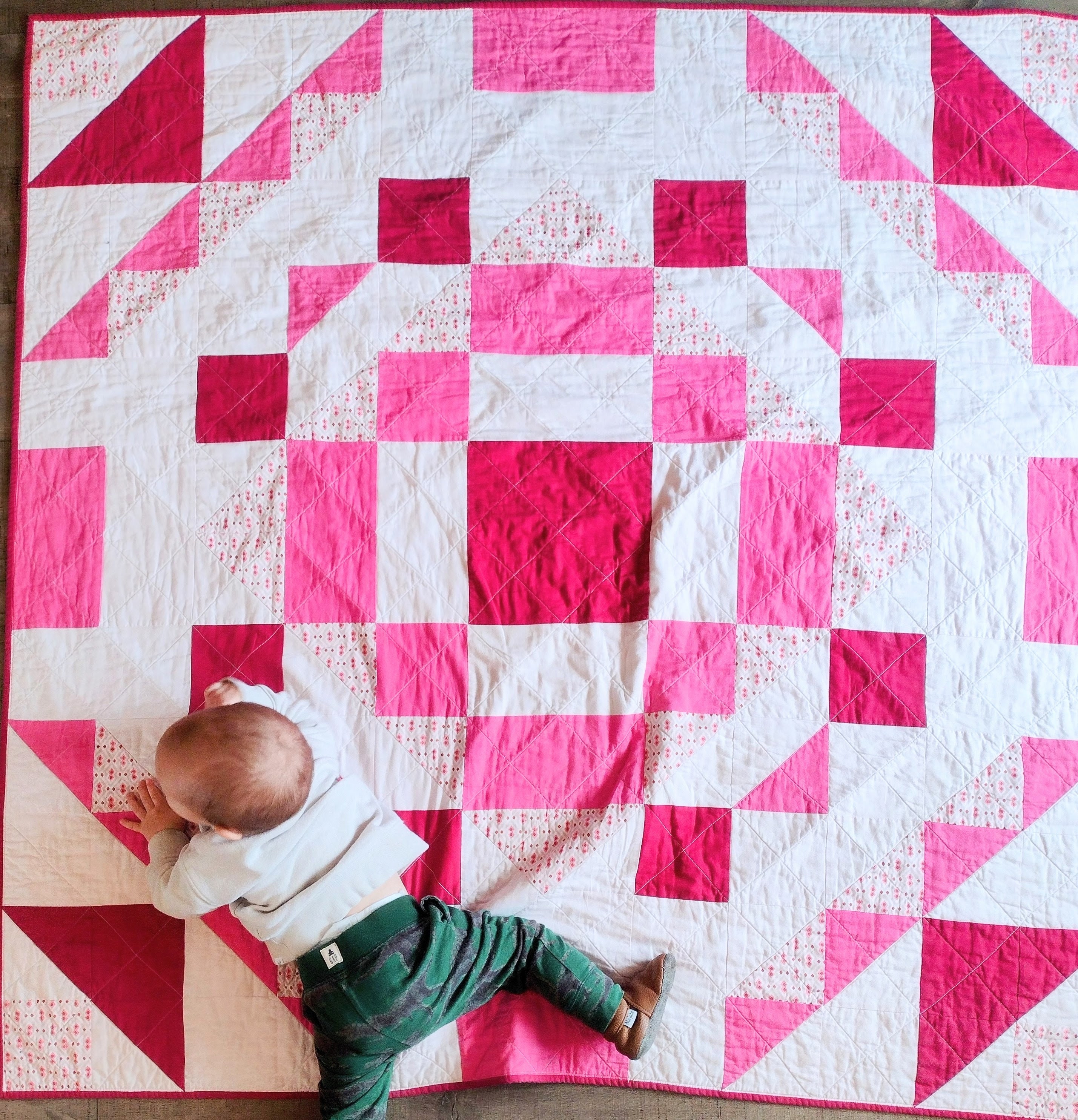 Modern Large Block Quilt Pattern, Mayday, Multiple Sizes, Beginner ...