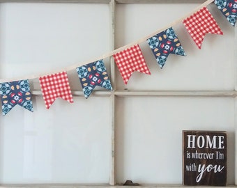 Flag Pennant Bunting Sewing Pattern, Birthday Banner, Reusable Party Bunting Sewing Tutorial, Nursery DIY Kids Room