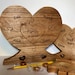 LARGE Family Wood Heart unity Puzzle 8-1/2 Wide X 8 Tall Center Heart 2 ...