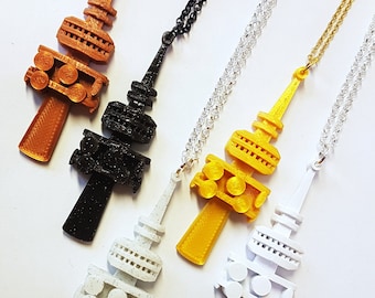 Black Mountain Tower Necklace: 3D Printed Canberra Icon
