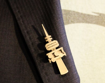 Black Mountain Tower Pin: 3D Printed Canberra Icon