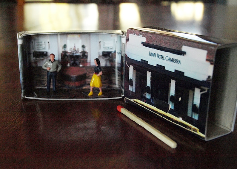 Matchbox Building Matchbox Miniature of the Hyatt Hotel, Canberra