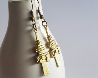 Black Mountain Tower Earrings: 3D Printed Canberra Icon