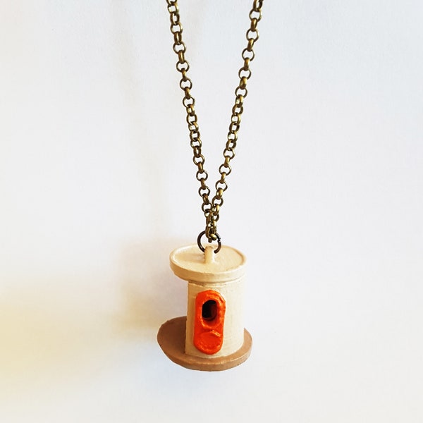 Canberra Bus Shelter Necklace - 3D Printed Miniature