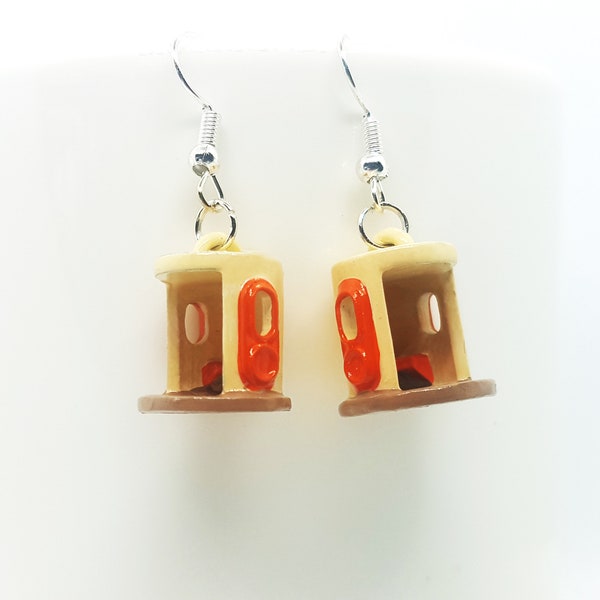 Canberra Bus Shelter Earrings - 3D Printed Miniature