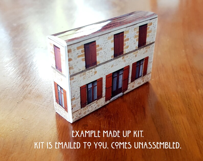 Print and Make Your Own Matchbox House Kit Etsy