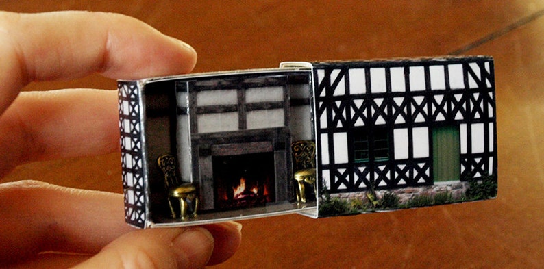 Matchbox House: Miniature Room inside a Matchbox image 1