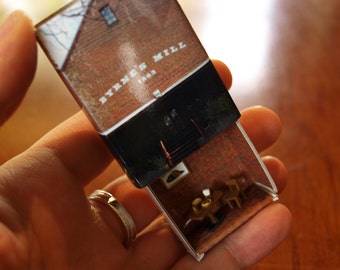 Matchbox Building: Matchbox Miniature of Byrne's Flour Mill, Queanbeyan, Australia.