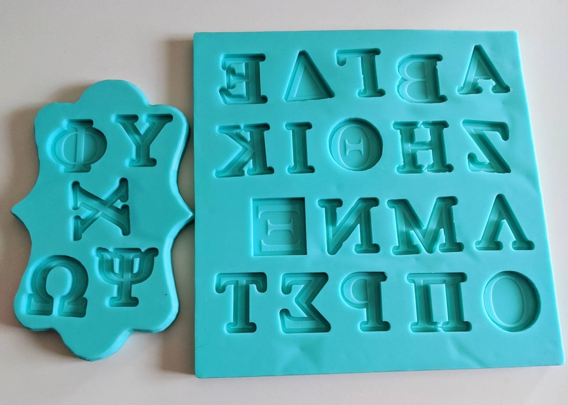 GREEK ALPHABET MOLD Greek Letter Mold Resin Crafting Etsy New Zealand