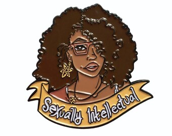 Sexually Intellectual - Soft Enamel Pin - Science is Sexy - Art by Denis Caron