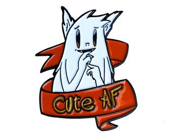 Cute AF - Enamel Pin - Adorable Baby Monster - Art by Denis Caron