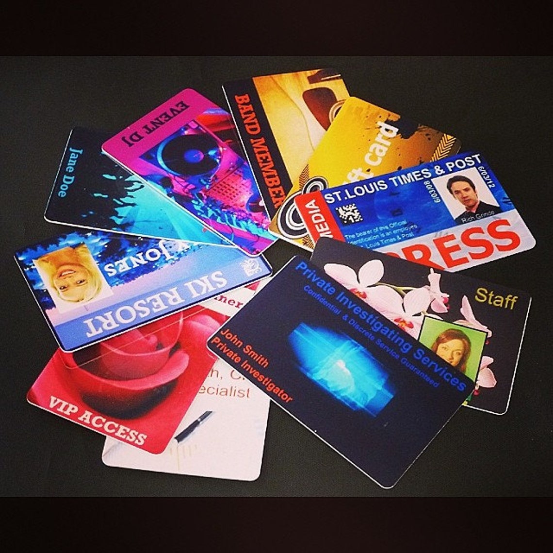 50 ID Card Kit Easily Make ID Badges at Home Using Any Printer Etsy