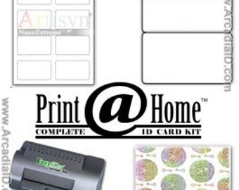 100 ID Card Kit: Make ID Badges at home!